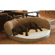 Cabela's Ortho Bolster Dog Bed - Chocolate 'Dark Brown' (SMALL)