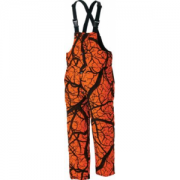 Herter's Men's Waterproof Insulated Blaze Bibs - Blaze Horizon 'Dark Orange/Black' (2XL)