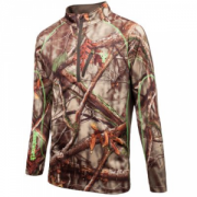 Huntworth Men's Call of the Wild 1/4-Zip Pullover - Oak Tree Evo (LARGE)