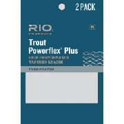RIO Powerflex Plus 9-ft. Tapered Trout Leader Two-Pack (5X)