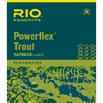 RIO Powerflex 9ft Leader - Natural (9FT 2X 10LB)