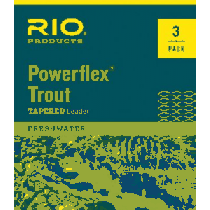 RIO Powerflex 9-ft. Leader 3-Pack - Natural (9FT 1X 13LB 3PK)
