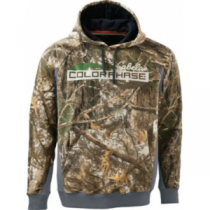 Cabela's Men's ColorPhase Hunt Varsity Logo Hoodie with 4MOST Adapt - Zonz Woodlands 'Camouflage' (LARGE)