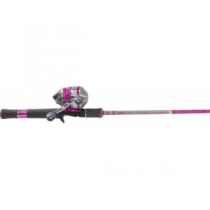 Zebco Authentic 33 Lady Spincast Combo - Stainless, Freshwater Fishing